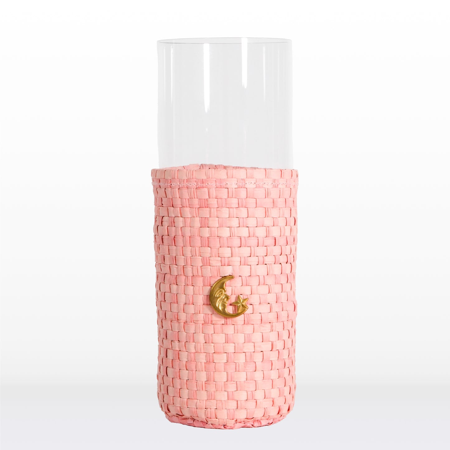 Long glasses - Pink raffia (6 units)