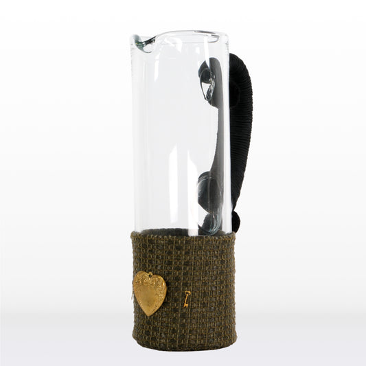 Jug - Brown raffia (Medium size)