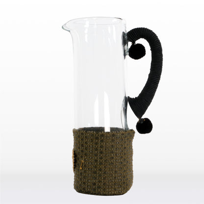 Jug - Brown raffia (Medium size)