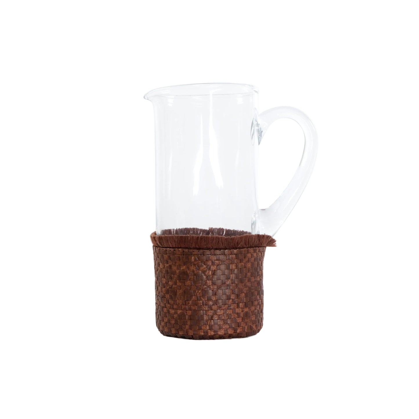 Jug - Brown raffia (Medium size)