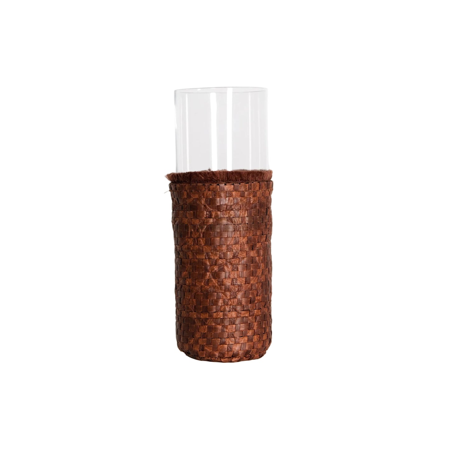 Long glasses - Brown raffia (6 units)