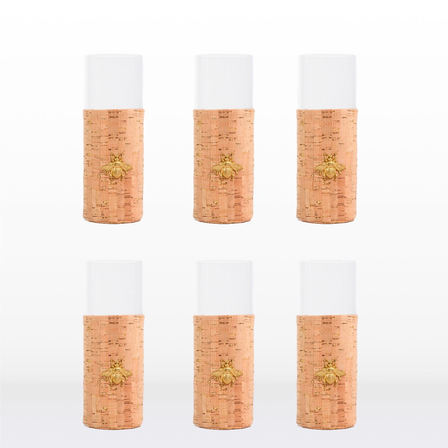 Long glasses - Cork lining (6 units)