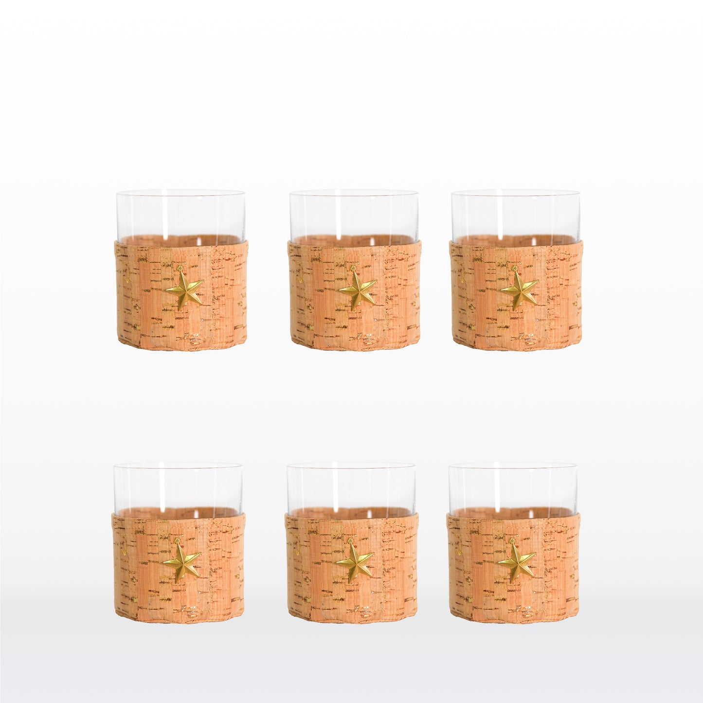 Short glasses - Cork lining (6 units)