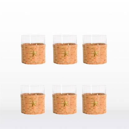 Short glasses - Cork lining (6 units)