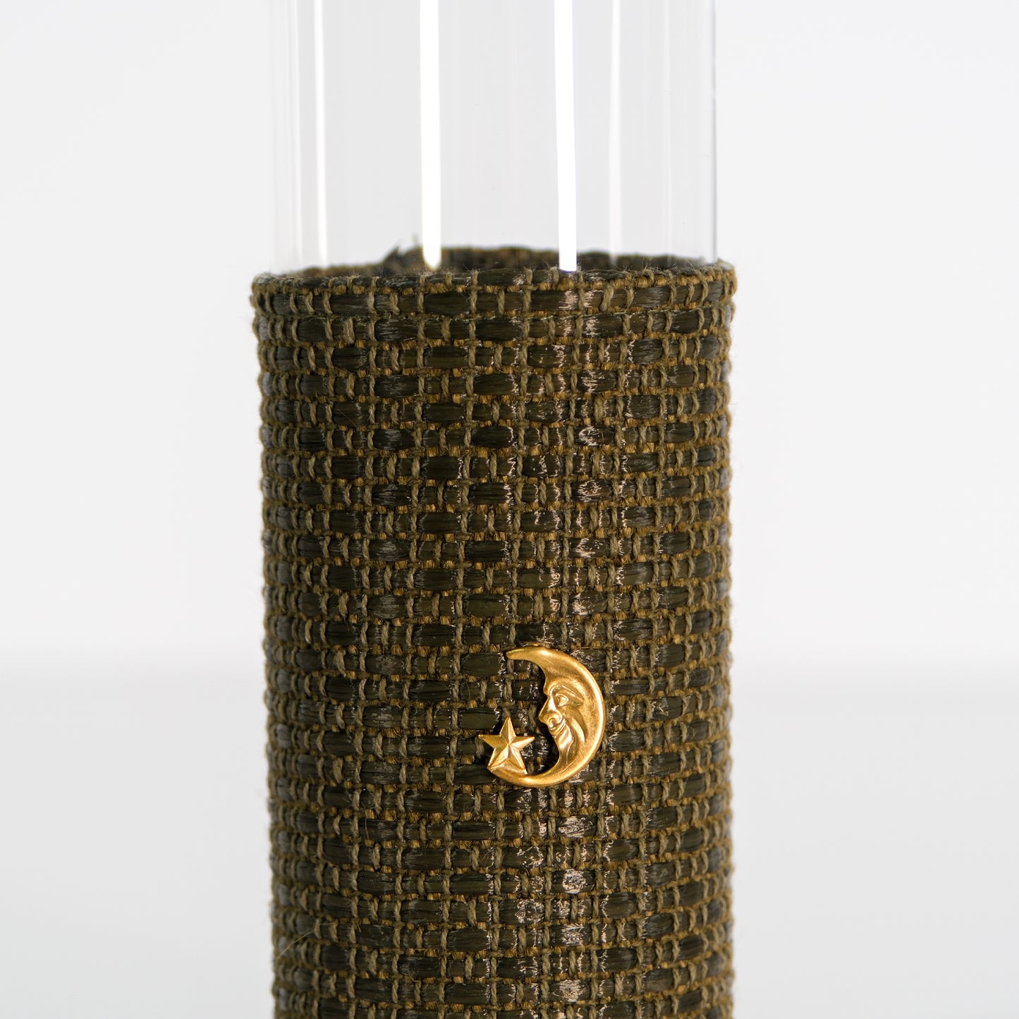 Long glasses - Green raffia (6 units)