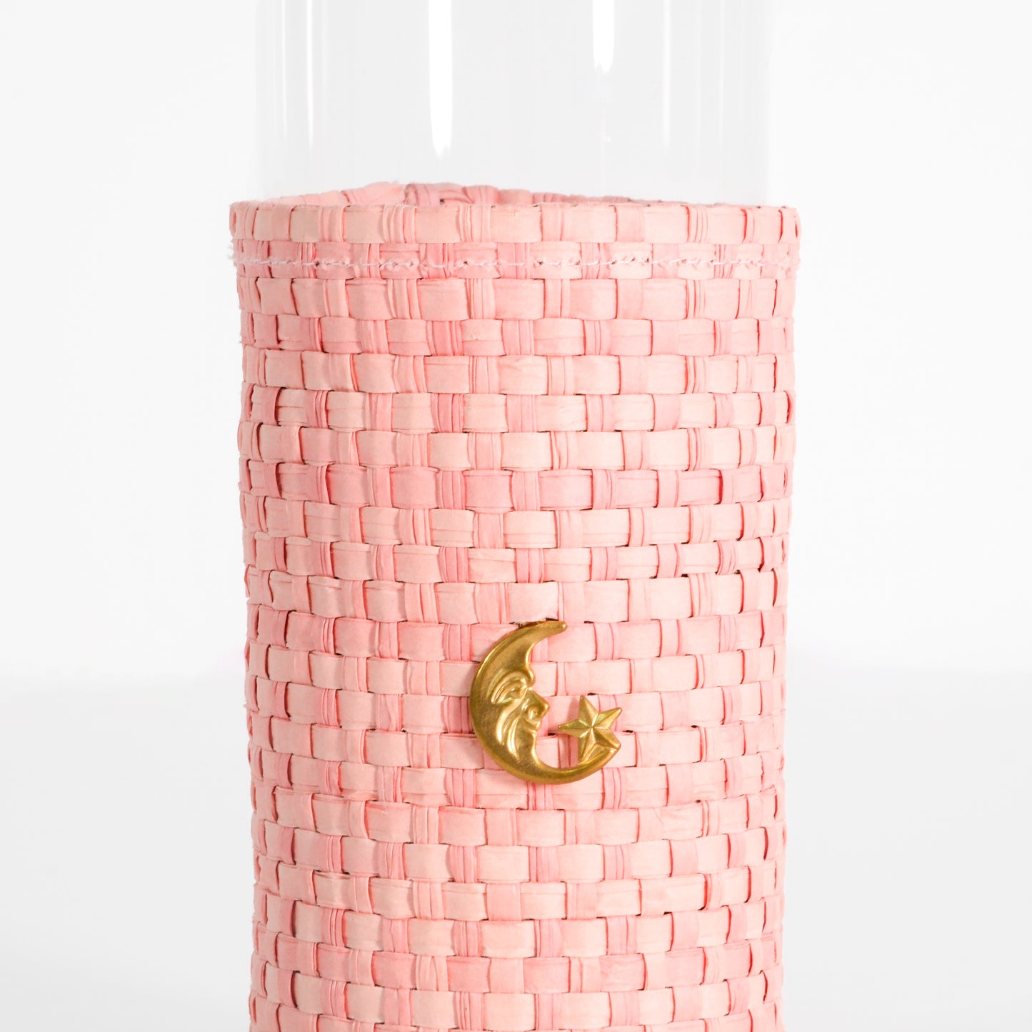 Long glasses - Pink raffia (6 units)