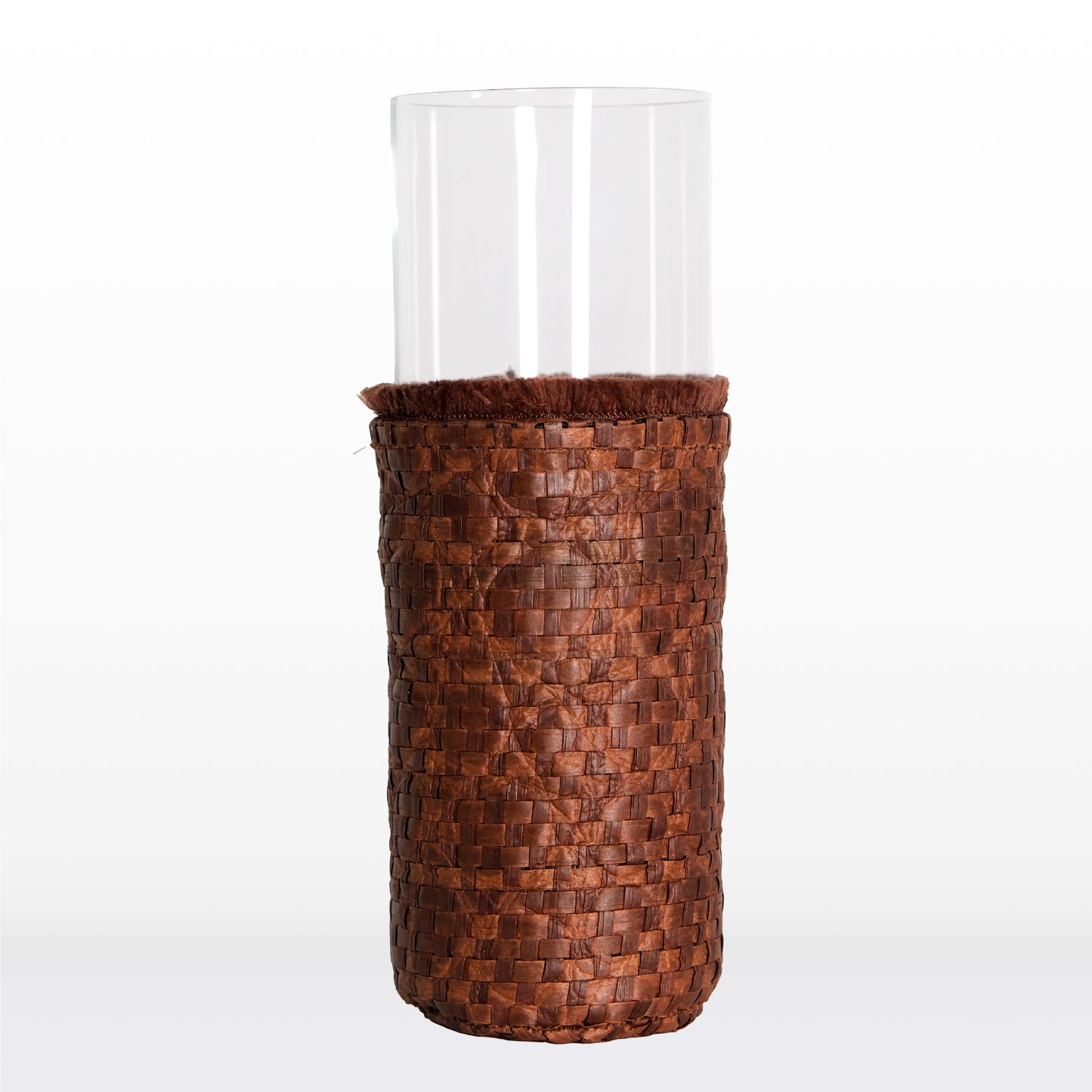 Long glasses - Brown raffia (6 units)